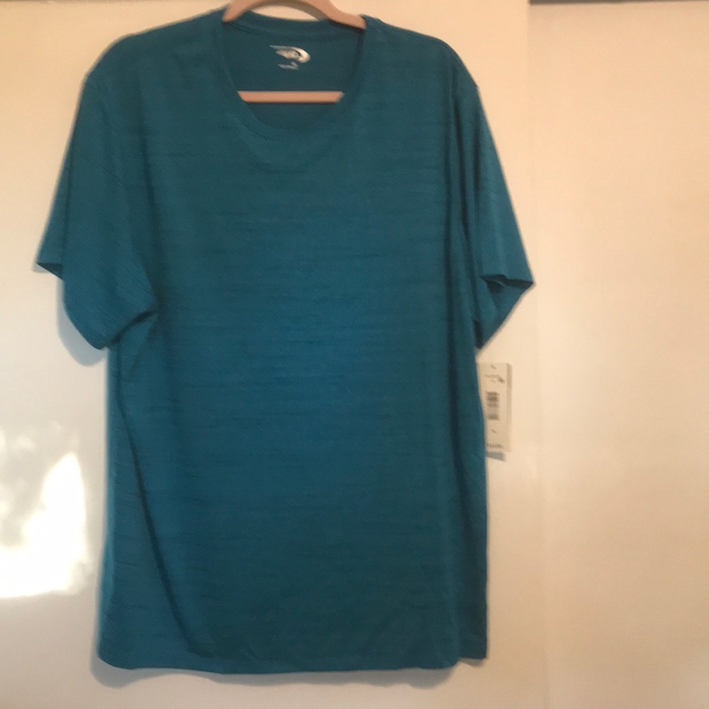 Nwt lightweight workout shirt in teal green color mens xl